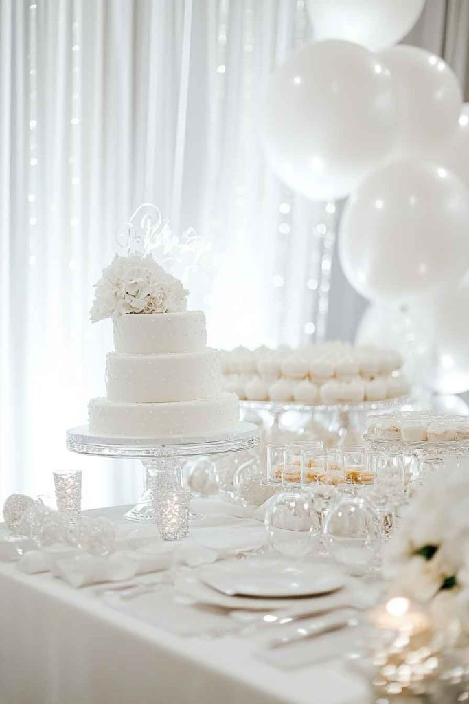 Elegant Winter White Baby Shower