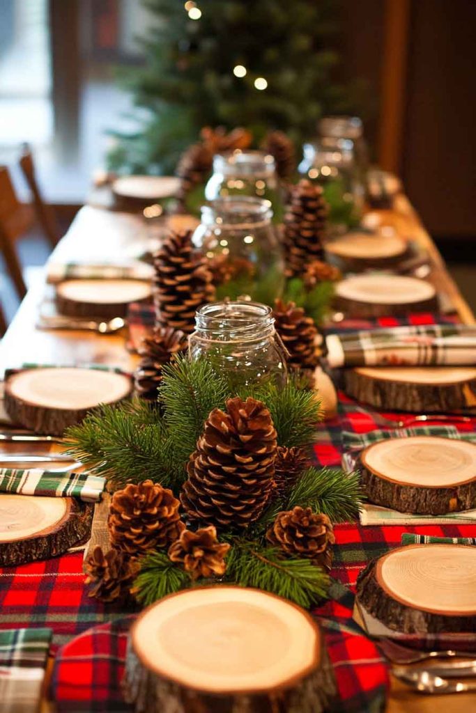 Pine and Plaid Baby Shower