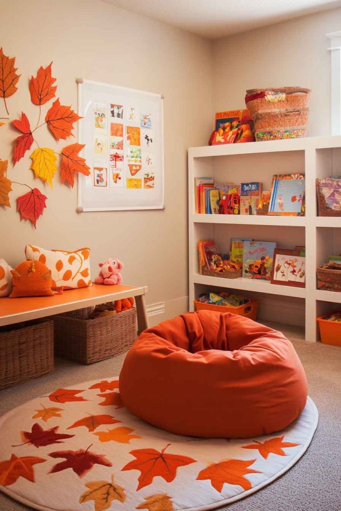 Family Playroom with Fun Fall Activities
