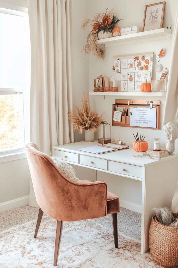 Home Office with Productive Fall Atmosphere