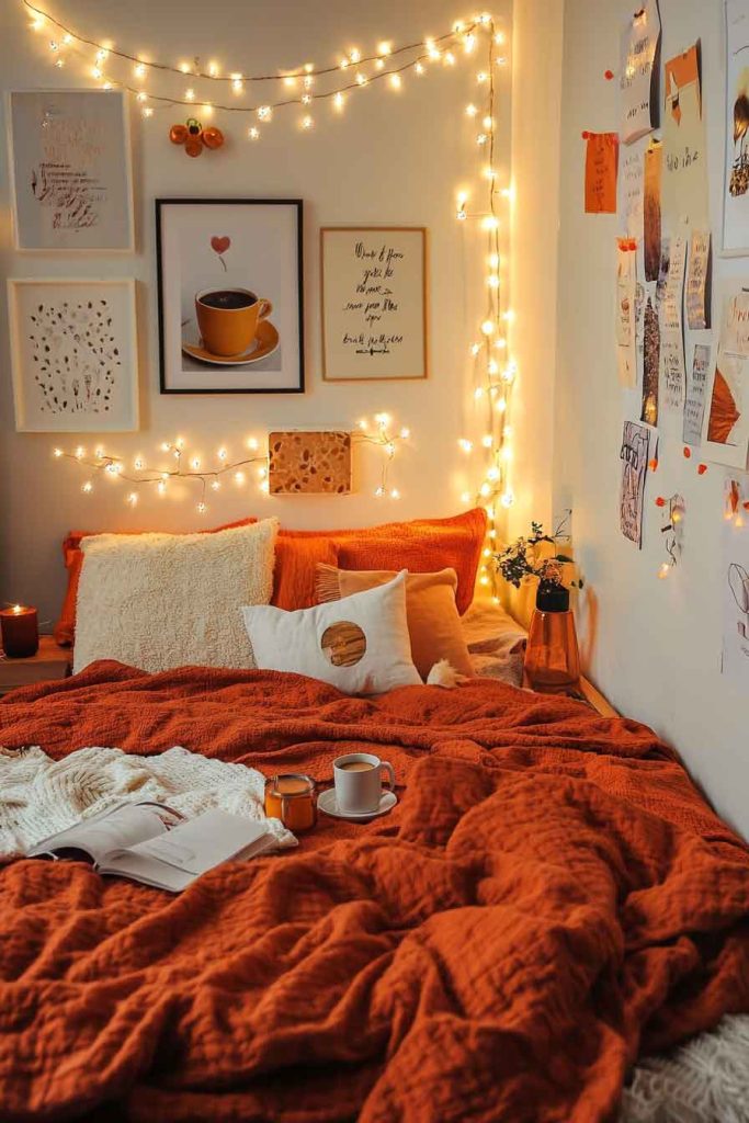 Teenage Bedroom with Trendy Fall Aesthetics
