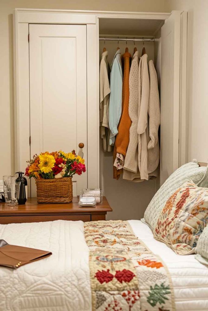 Guest Bedroom with Welcoming Fall Hospitality