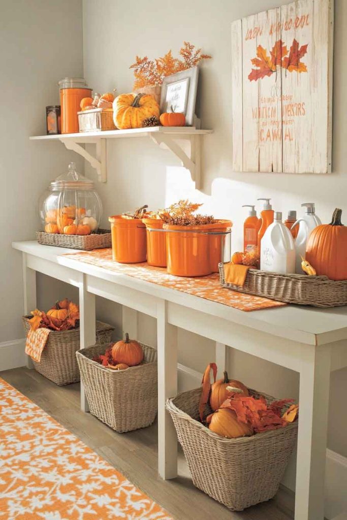 Laundry Room with Cheerful Fall Function