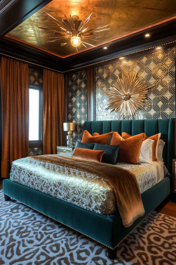 Art Deco Fall Bedroom