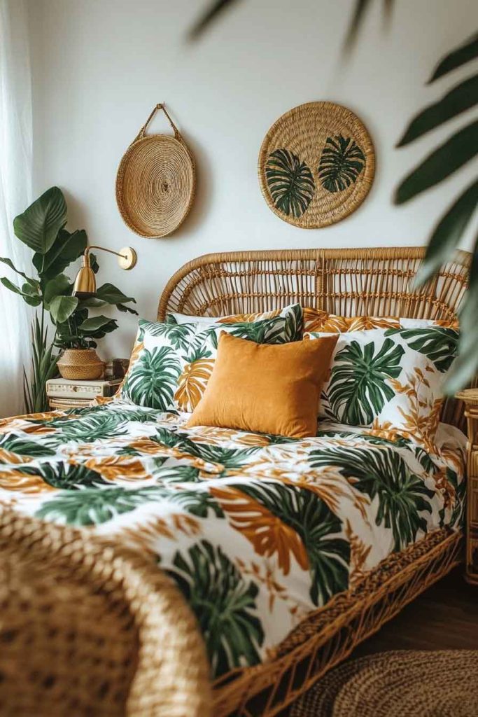 Tropical Fall Bedroom Fusion