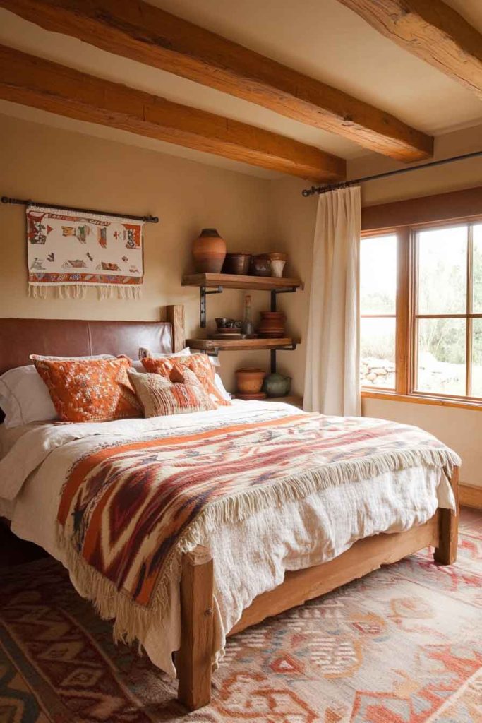 Southwest Adobe Fall Bedroom