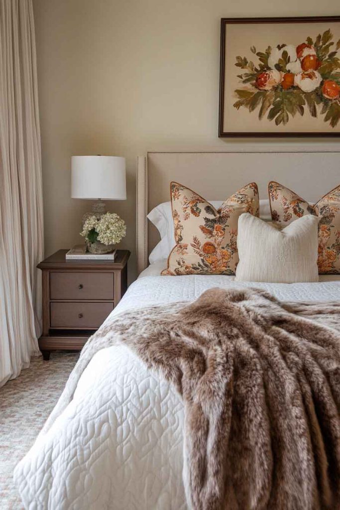 Herringbone Pattern in Fall Colors