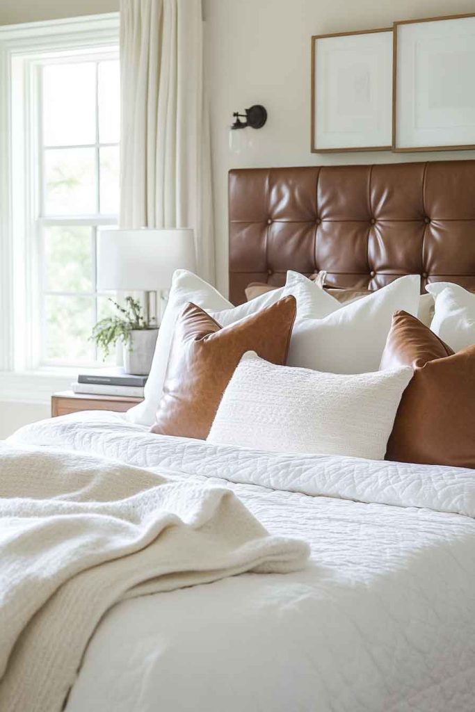 Camel Brown Bedding with Ivory Layers