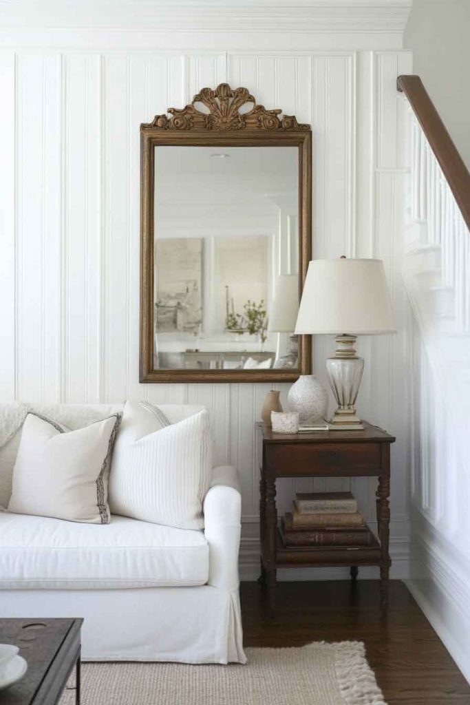 Graceful Living Room with Vintage Accessories