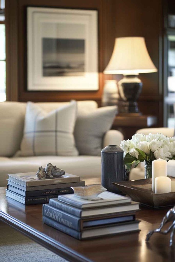 Refined Living Room with Coordinated Accessories