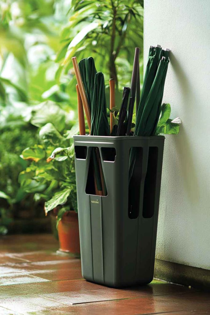 Garden Tool Organizer as Umbrella Stand