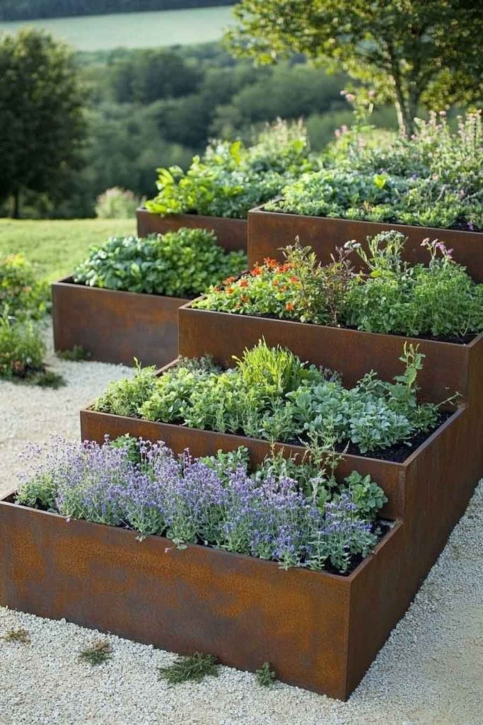 Tiered Garden Bed with Multiple Levels