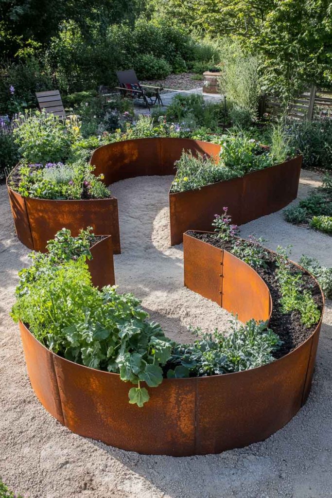 U-Shaped Raised Bed for Intimate Garden Spaces