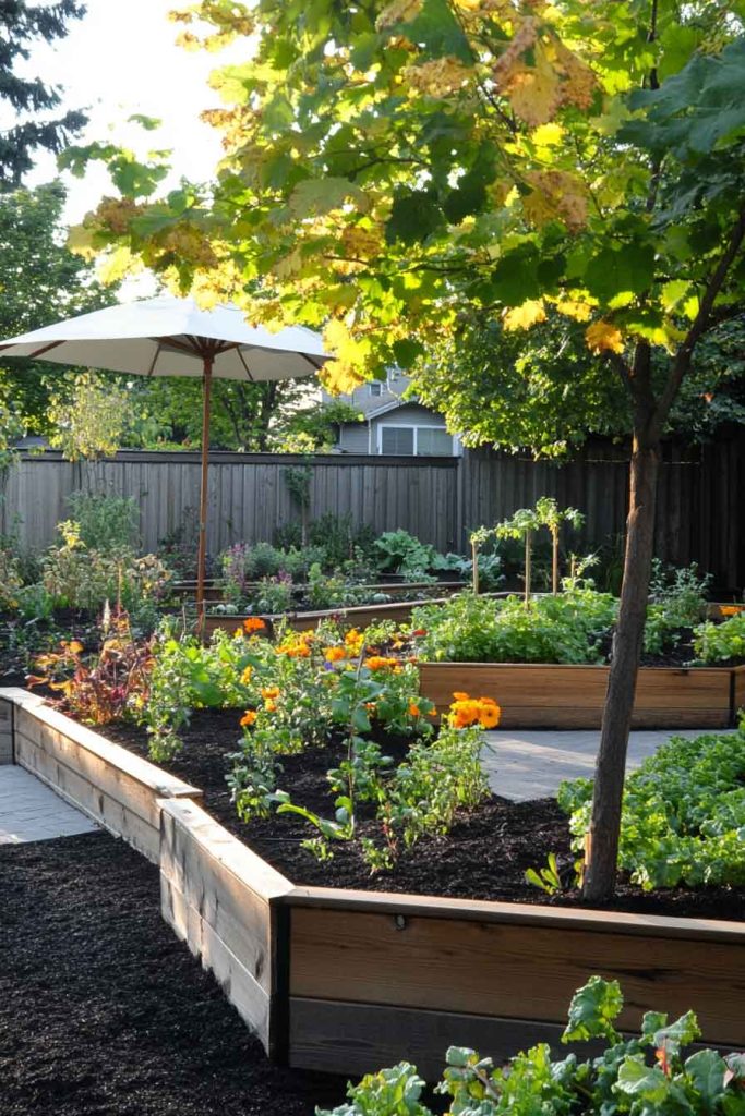 Diagonal Angled Raised Bed for Unconventional Spaces