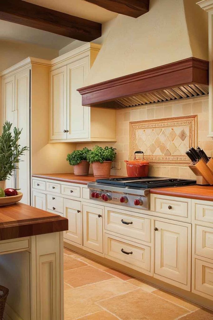 Cream and Terracotta Kitchen