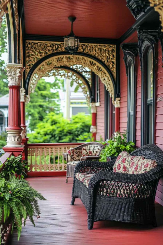 Victorian-Inspired Porch with Ornamental Details