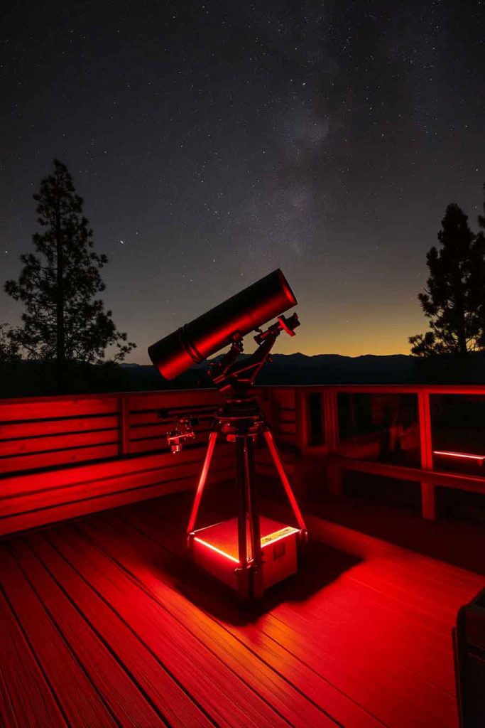 Stargazing Two-Level Observatory Deck