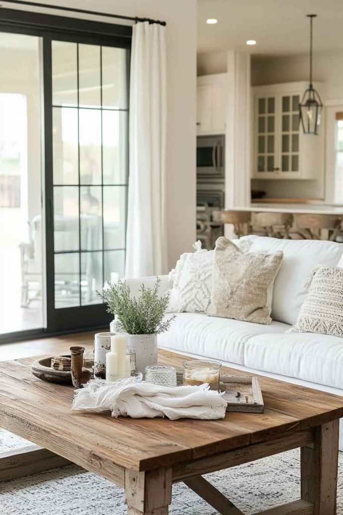 Add a Rustic Coffee Table