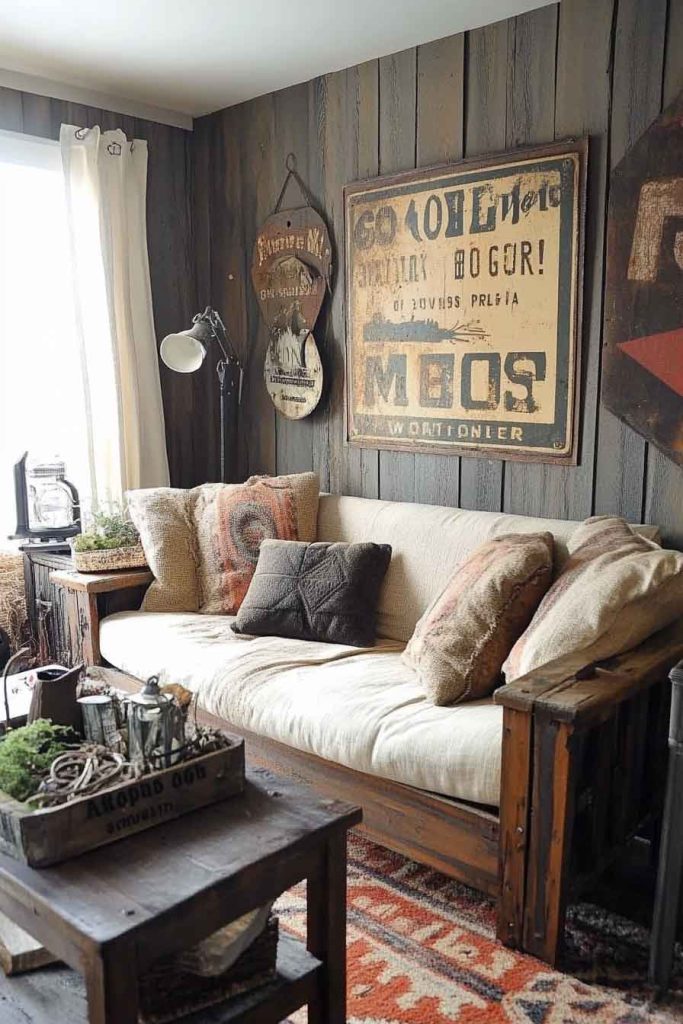 Display Vintage Metal Signs