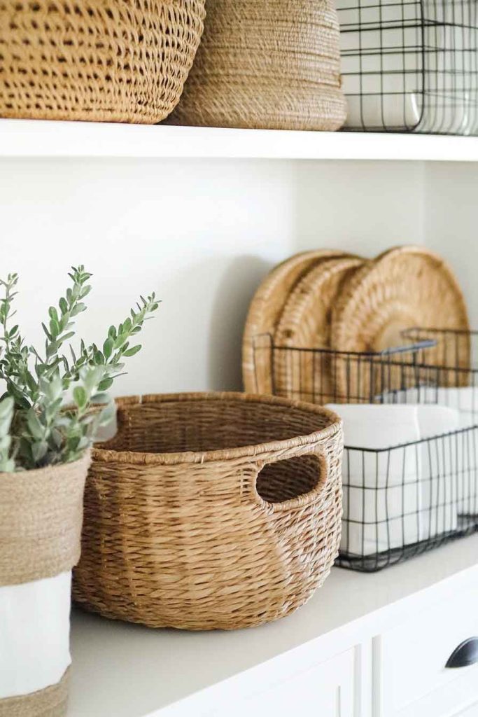 Use Woven Baskets for Storage
