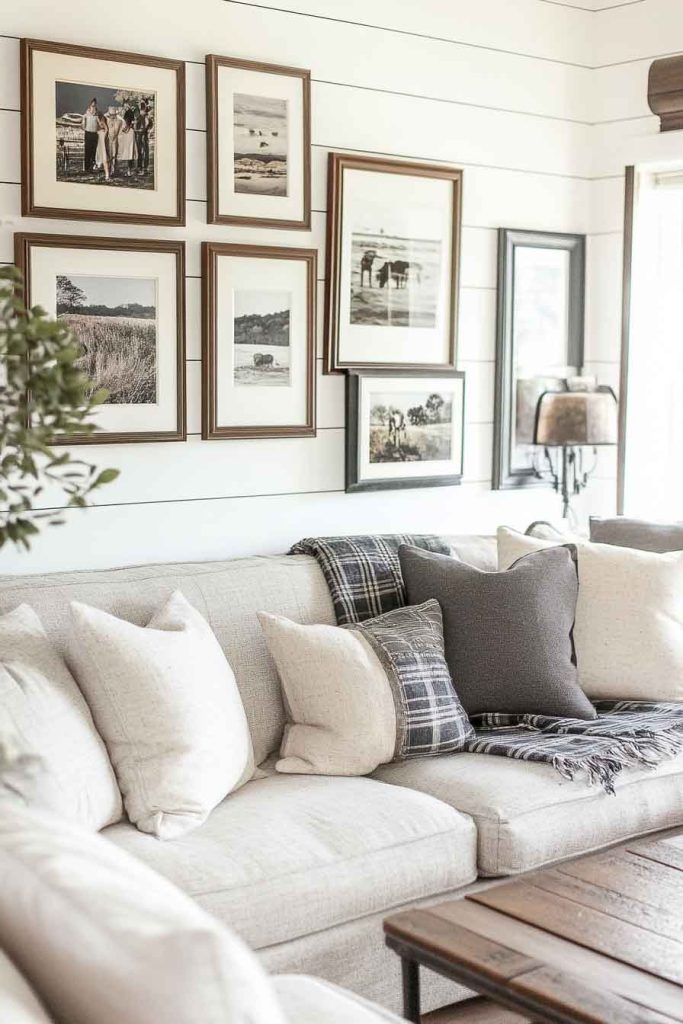 Display Family Photos in Simple Frames