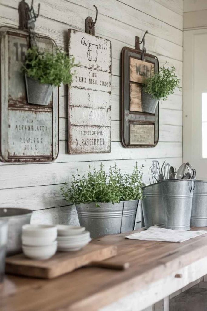 Galvanized Metal Accents