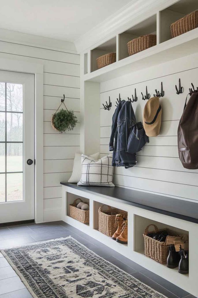Mudroom Storage Wall