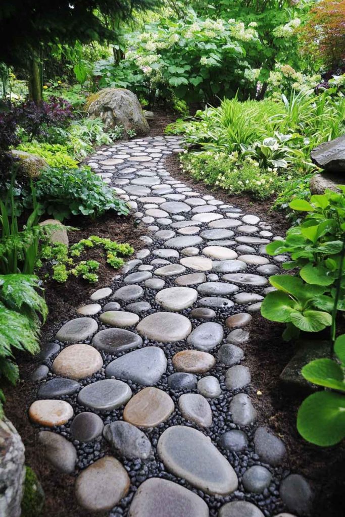 River Rock Garden Path