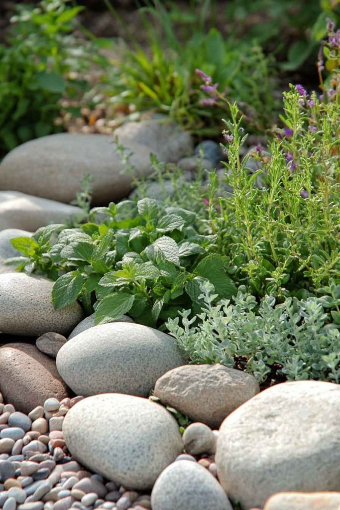 River Rock Herb Garden