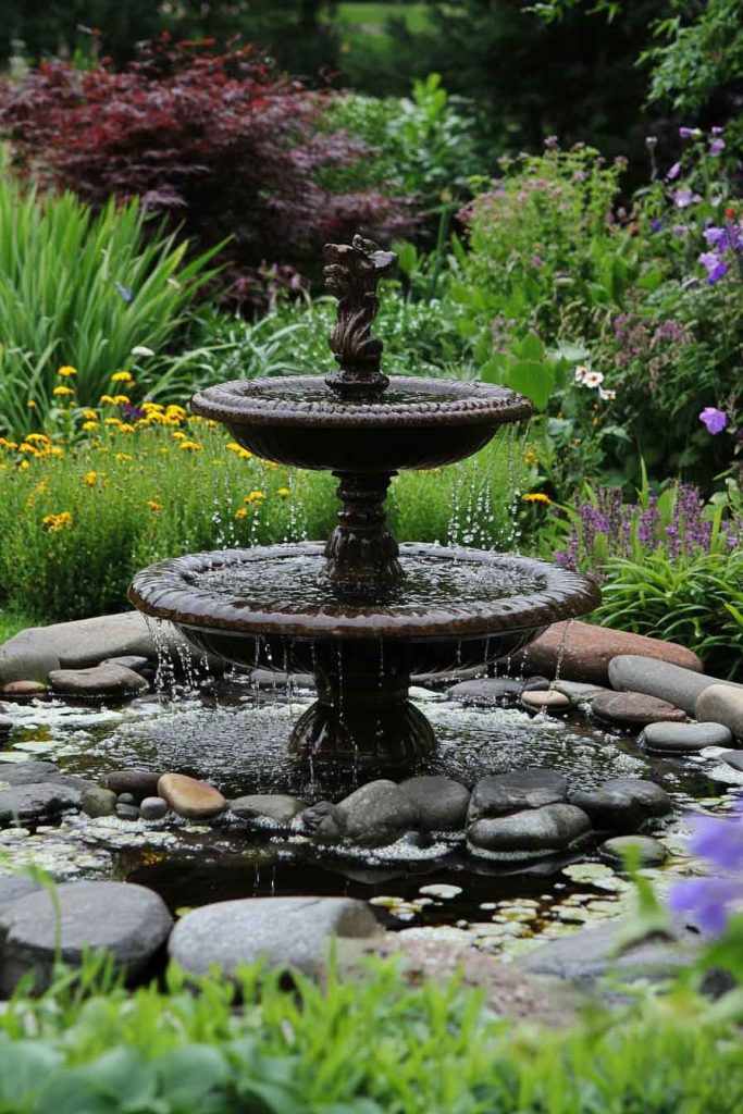 River Rock Fountain Base