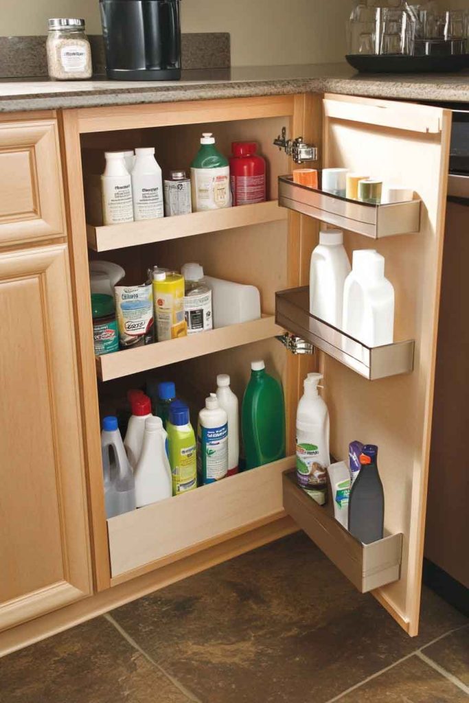 Cabinet Doors with Interior Organization