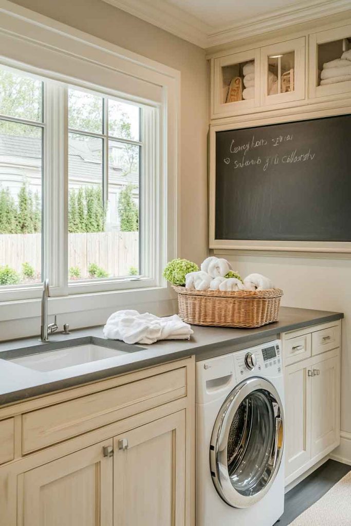 Cabinets with Chalkboard Panels