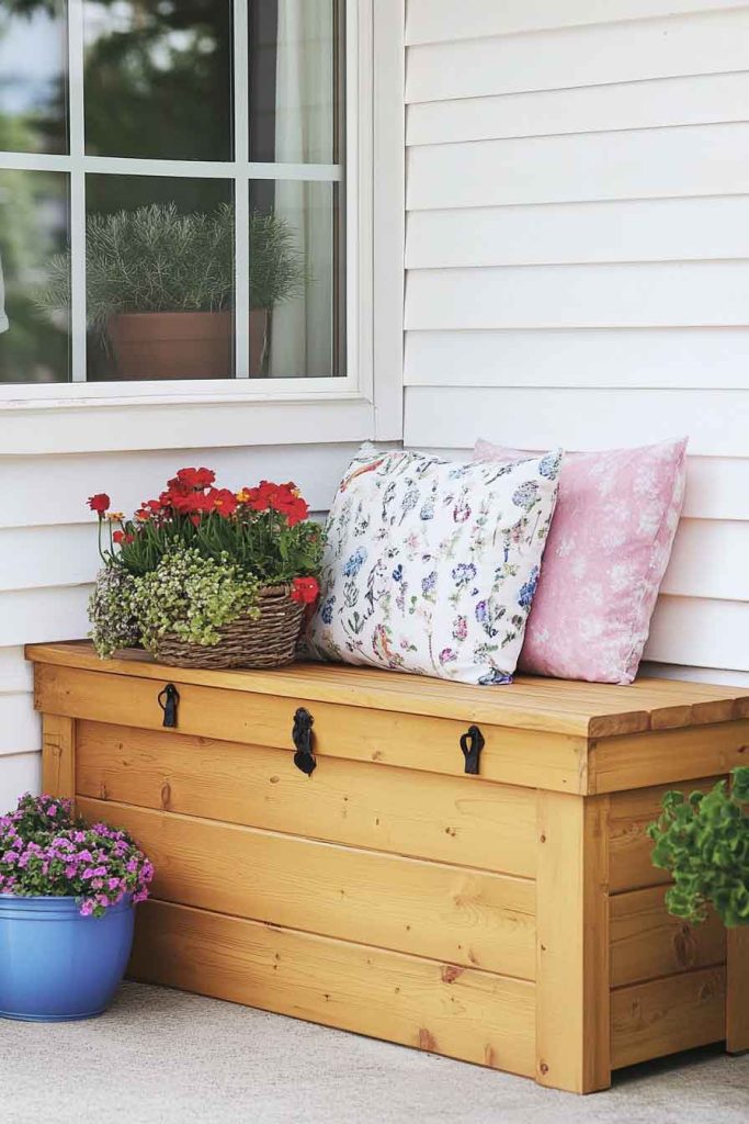 Classic Wooden Storage Bench