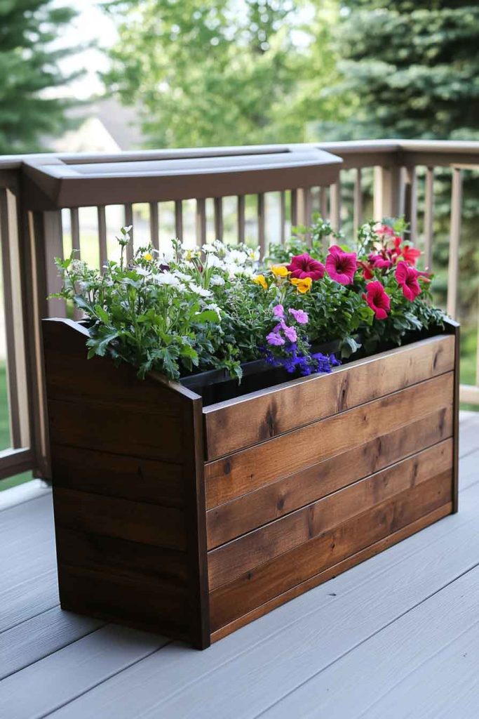 Deck Box with Planters