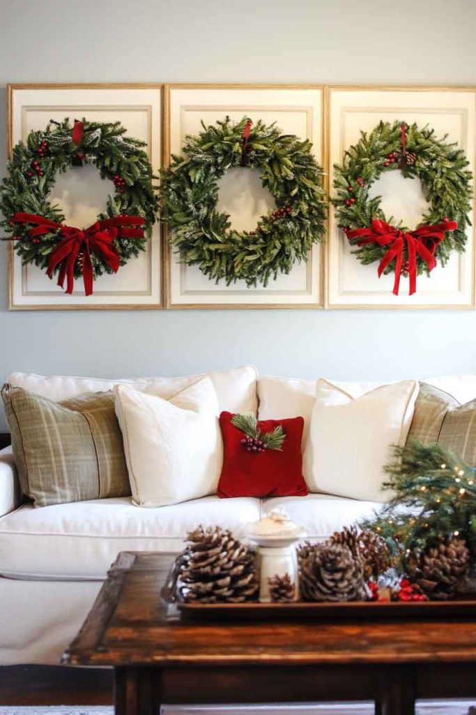 Classic Wreath Gallery Wall Display