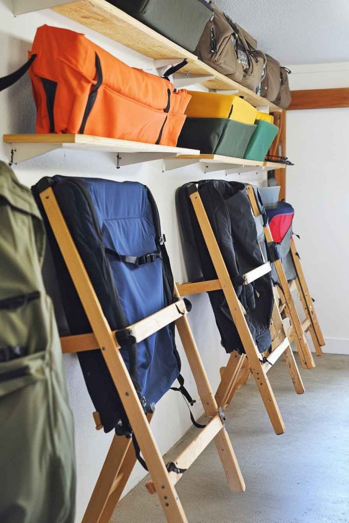 Folding Chair Storage Rack