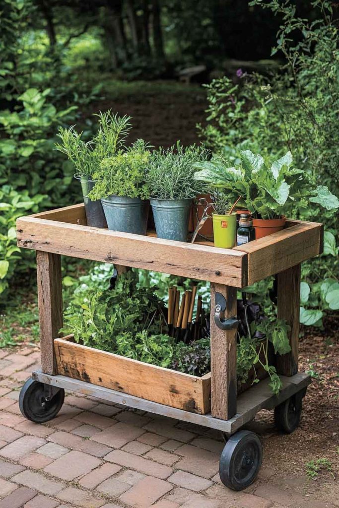 Garden Cart with Storage