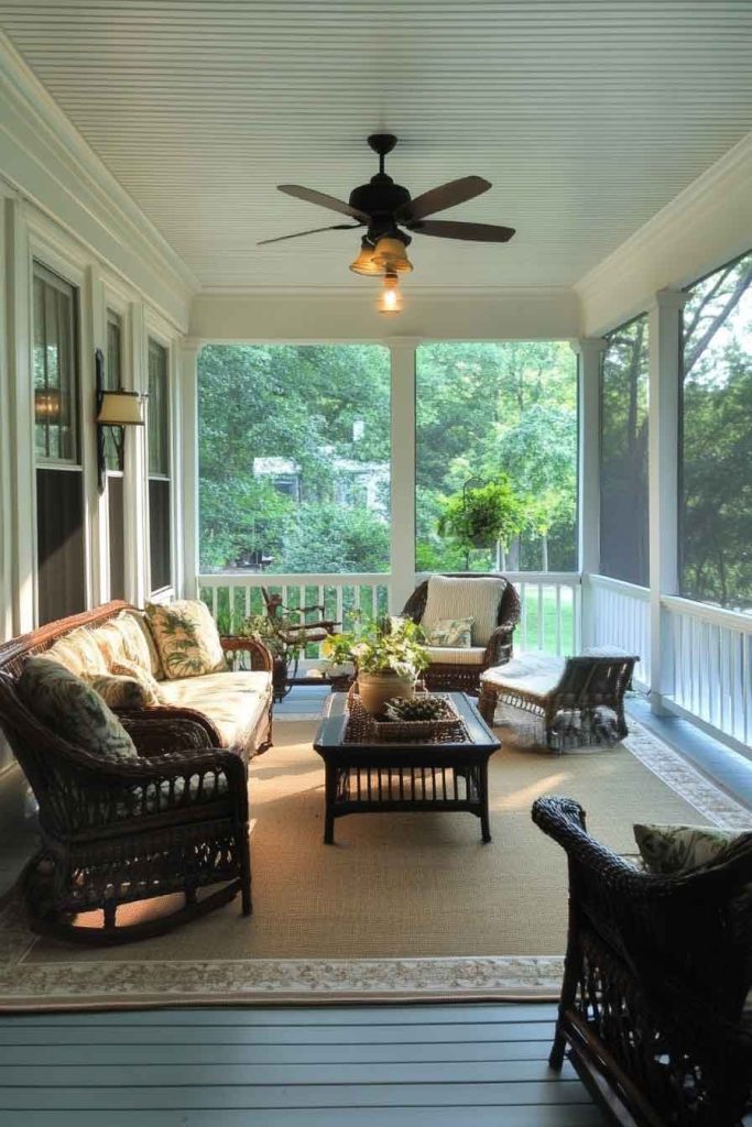 Screened Porch Living Room