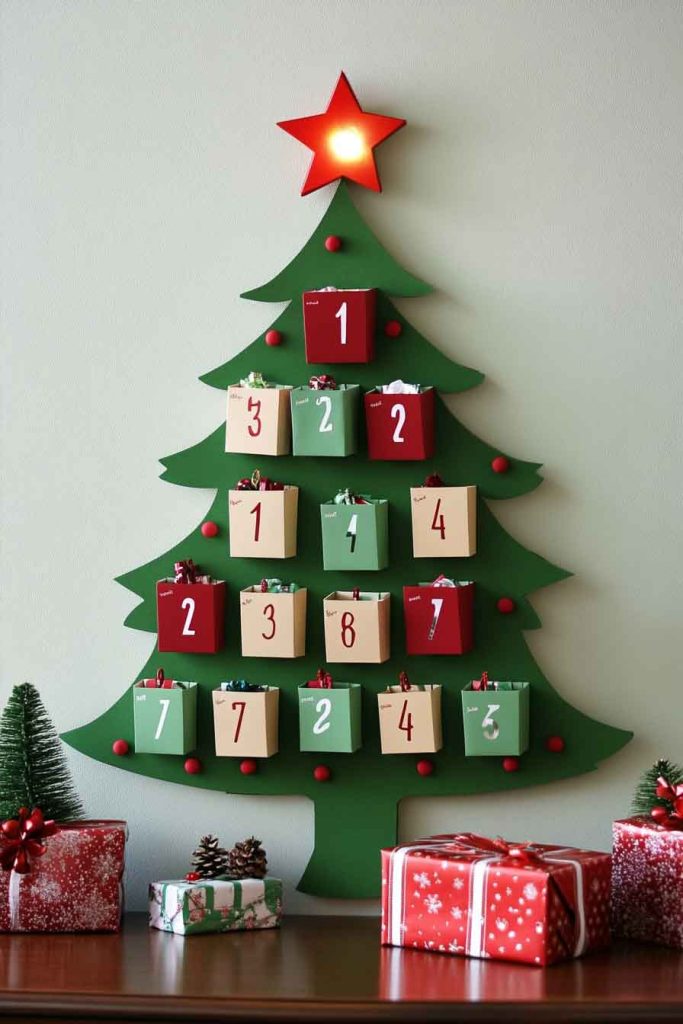 Christmas Countdown Calendar Wall