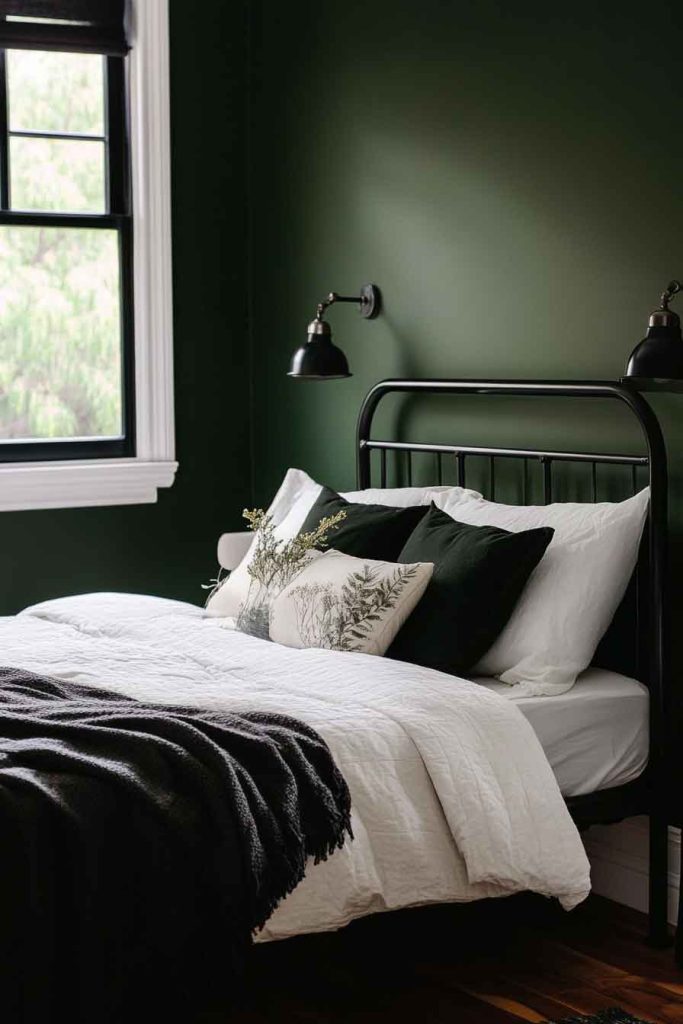 Dark Green with Black Accents