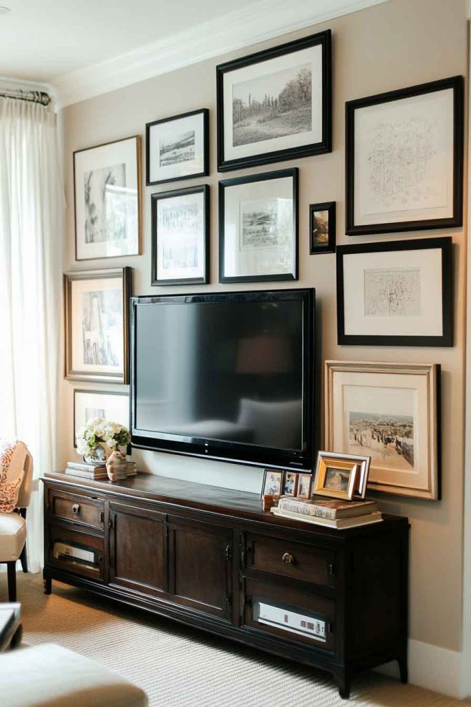  Build a Gallery Wall Around Your TV