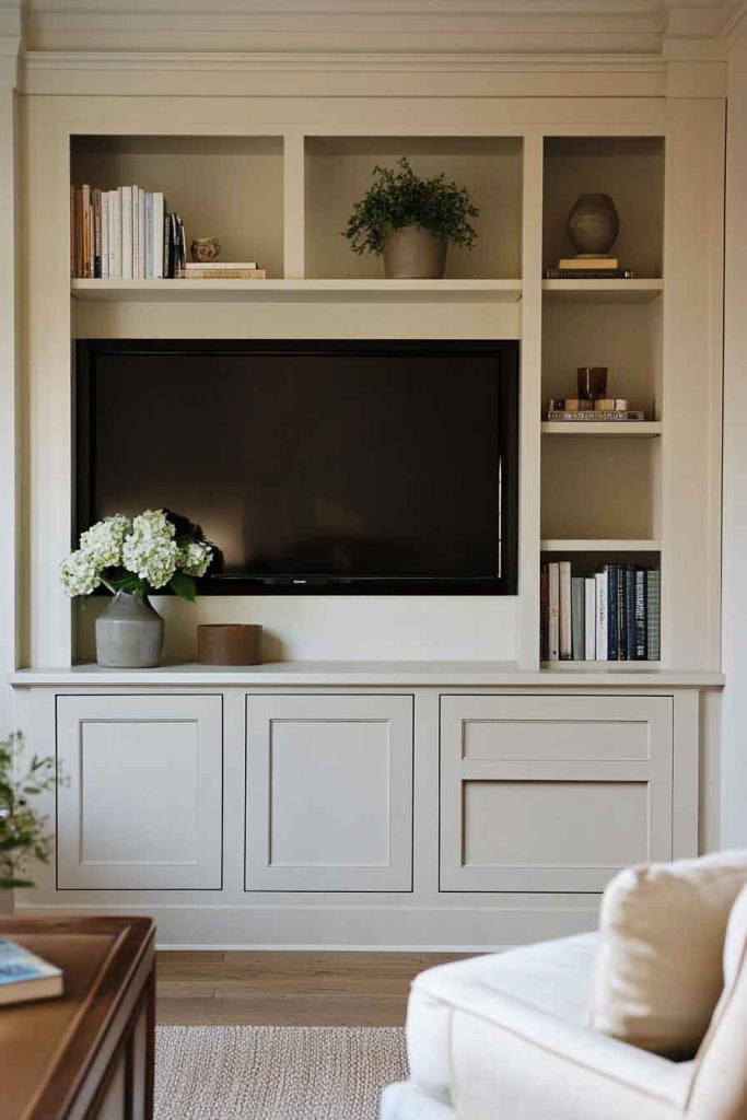Use Built-In Cabinets and Shelving