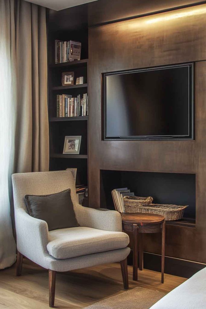 Create a Cozy Reading Nook Beside Your TV