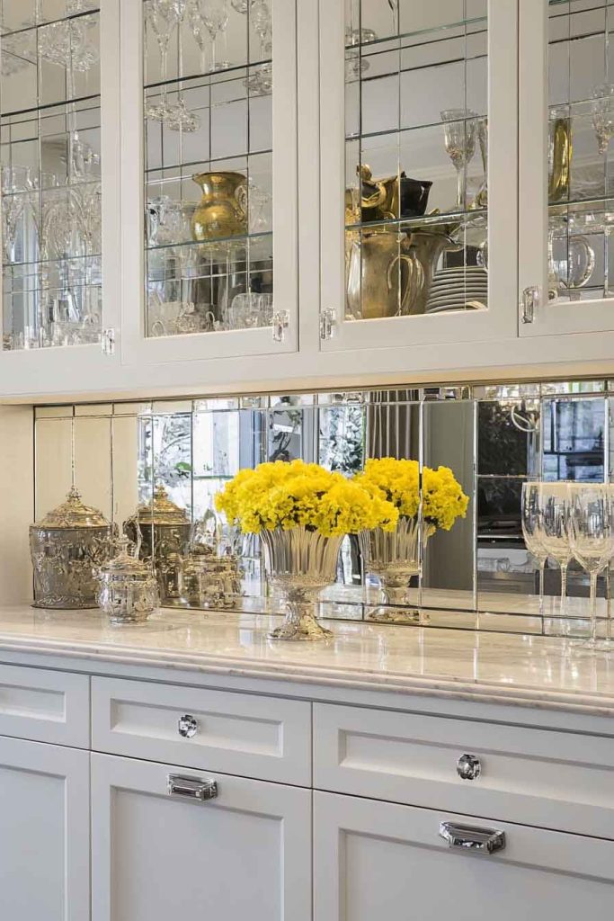 Mirrored Backsplash