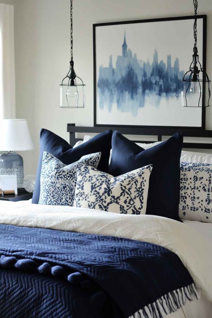 Navy Blue Bedding