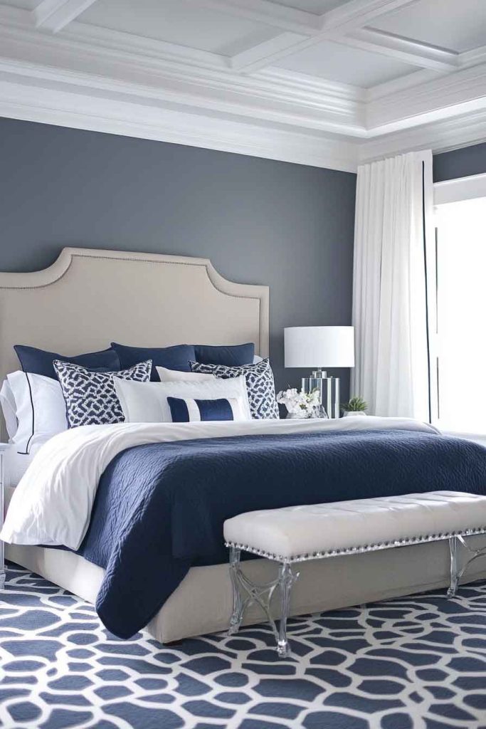 Navy Blue and Gray Pairing