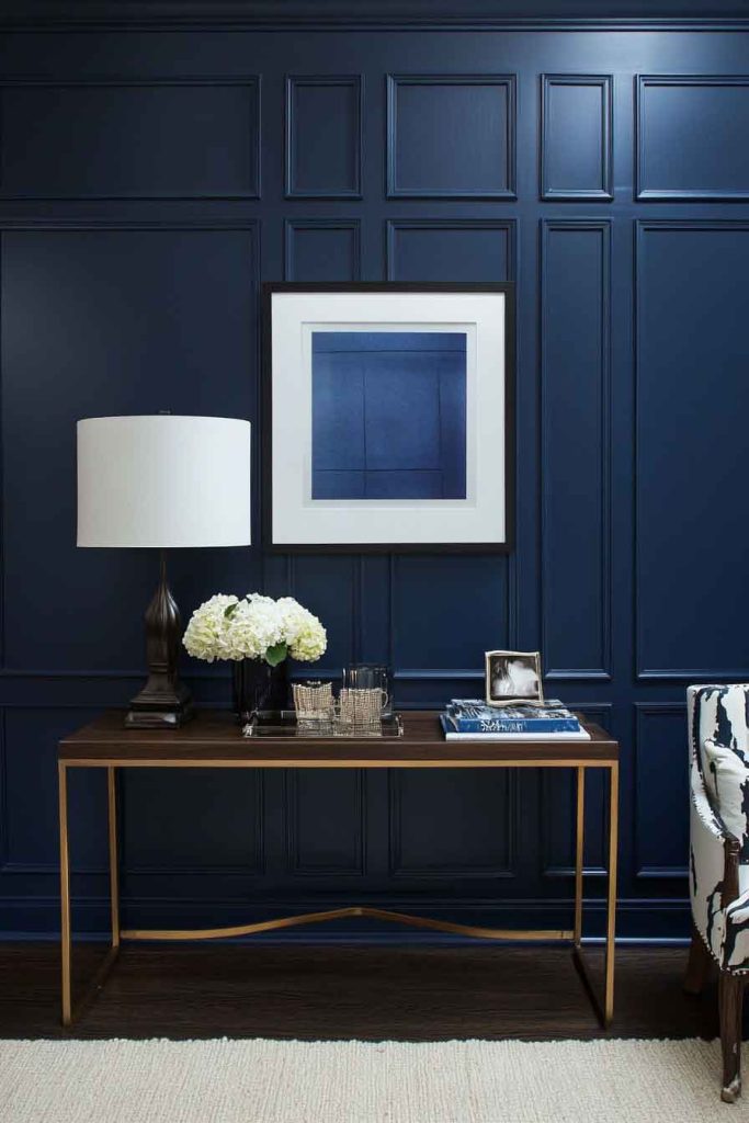 Textured Navy Blue Walls