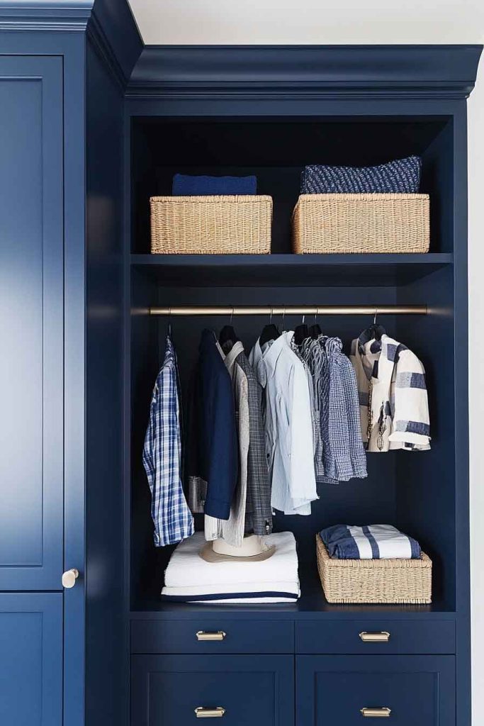 Storage Solutions in Navy Blue