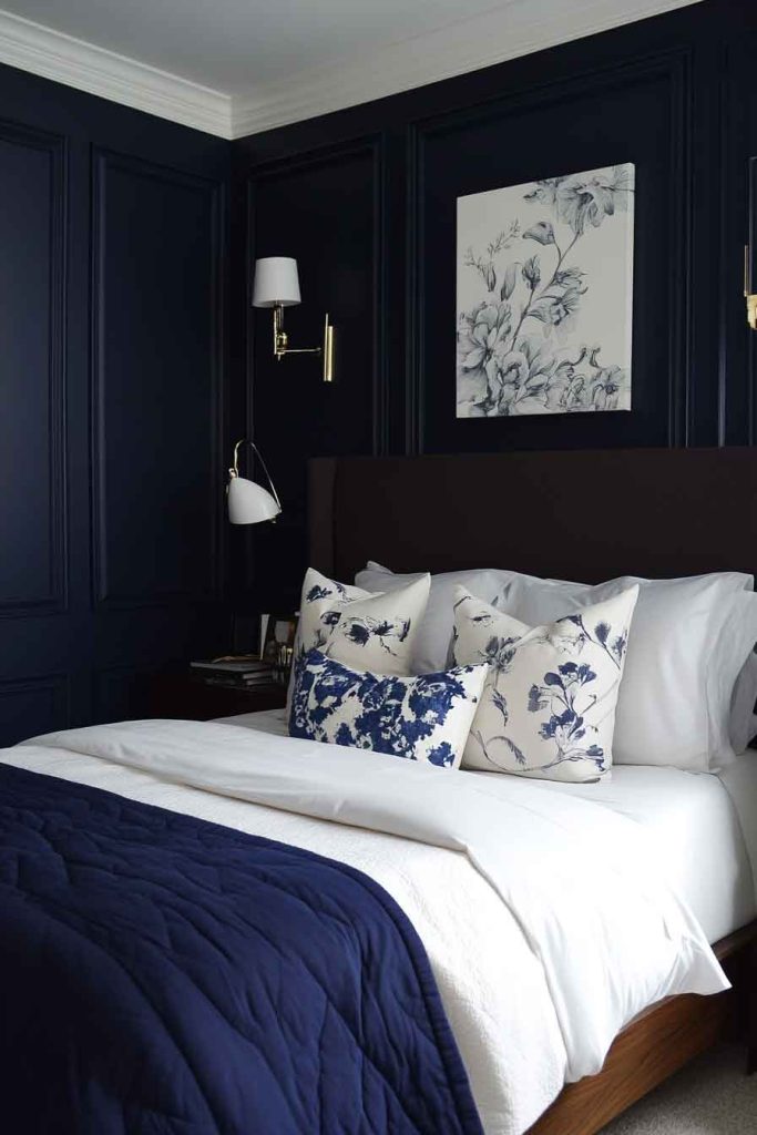 Navy Blue in Small Bedrooms