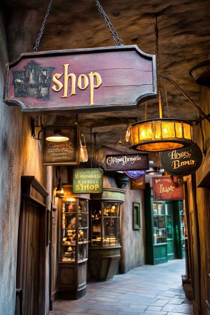 Diagon Alley Shop Signs